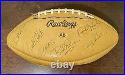 1963 Boston Patriots Full Team Signed Football Rawlings NFL 30 Autos