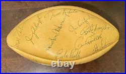 1963 Boston Patriots Full Team Signed Football Rawlings NFL 30 Autos