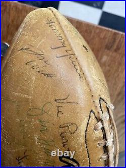 1966 Boston Patriots Full Team Signed By At Least 25 Players Football Rawlings
