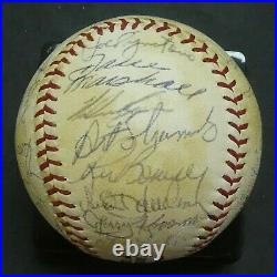 1971 New York Mets Team Signed Baseball with Full JSA Letter