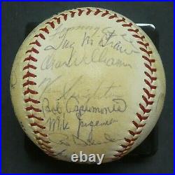 1971 New York Mets Team Signed Baseball with Full JSA Letter