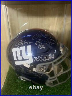1986/1990 New York Giants Super Bowl Champs Team Signed Full Size Flex Helmet