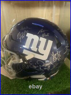 1986/1990 New York Giants Super Bowl Champs Team Signed Full Size Flex Helmet