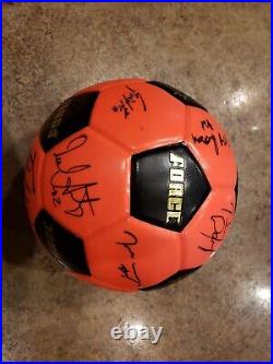 1987-88 Vintage CLEVELAND FORCE Team Autographed MISL Soccer Ball- 25 signatures