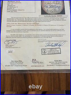1996 New York Yankees HOF (s) Official Team Signed Baseball, JSA Full Letter