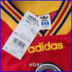 1996 ROMANIA Home S/S No. 10 HAGI EURO 96 Home Official jersey BNWT Full Patch