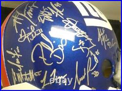 2007 NY Giants Team Signed Full Size Pro Helmet Over 40 Autos with Steiner Sticker