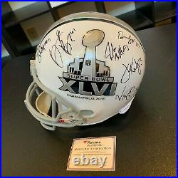 2011 New York Giants Super Bowl Champs Team Signed Full Size Helmet Fanatics COA