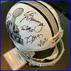2011 New York Giants Super Bowl Champs Team Signed Full Size Helmet Fanatics COA