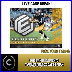 2018 Panini Elements Football 12 Box Full Case Break #f005 Pick Your Team