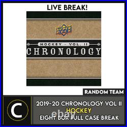 2019-20 Upper Deck Chronology Hockey 8 Box Full Case Break #h979 Random Teams