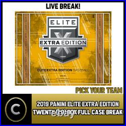 2019 Panini Elite Extra Baseball 20 Box (full Case) Break #a652 Pick Your Team