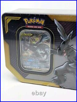 2019 Pokemon TAG TEAM Pikachu & Zekrom GX Tin SM Team Up NewithFactory Sealed