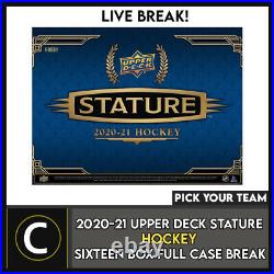 2020-21 Upper Deck Stature 16 Box (full Case) Break #h1283 Pick Your Team