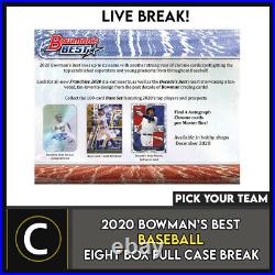 2020 Bowman's Best Baseball 8 Box (full Case) Break #a1021 Pick Your Team