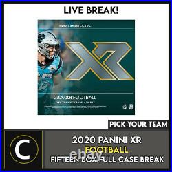2020 Panini Xr Football 15 Box (full Case) Break #f611 Pick Your Team