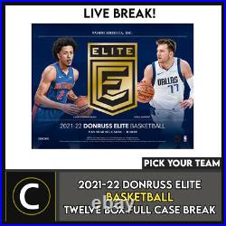 2021-22 Donruss Elite Basketball 12 Box (full Case) Break #b754 Pick Your Team