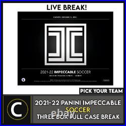 2021/22 Panini Impeccable Soccer 3 Box (full Case) Break #s258 Pick Your Team