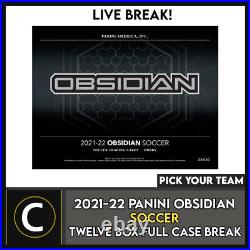 2021/22 Panini Obsidian Soccer 12 Box (full Case) Break #s237 Pick Your Team