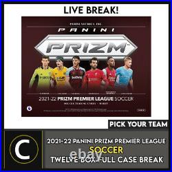 2021/22 Panini Prizm Epl Soccer 12 Box (full Case) Break #s220 Pick Your Team