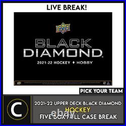 2021-22 Upper Deck Black Diamond 5 Box (full Case) Break #h1511 Pick Your Team