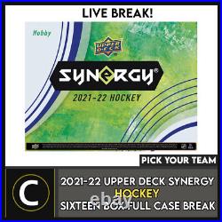 2021-22 Upper Deck Synergy Hockey 16 Box Full Case Break #h1462 Pick Your Team