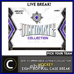 2021-22 Upper Deck Ultimate Hockey 8 Box Full Case Break #h1516 Pick Your Team