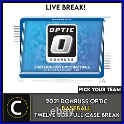 2021 Donruss Optic Baseball 12 Box (full Case) Break #a1167 Pick Your Team