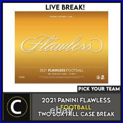 2021 Panini Flawless Football 2 Box (full Case) Break #f928 Pick Your Team