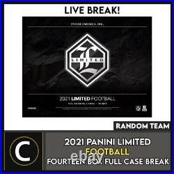 2021 Panini Limited Football 14 Box (full Case) Break #f890 Random Teams