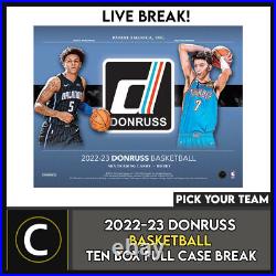 2022-23 Donruss Basketball 10 Box (full Case) Break #b899 Pick Your Team