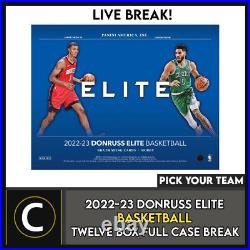 2022-23 Donruss Elite Basketball 12 Box (full Case) Break #b910 Pick Your Team