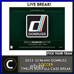 2022/23 Panini Donruss Soccer 12 Box (full Case) #s302 Pick Your Team