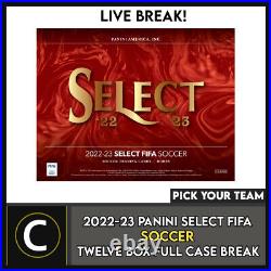 2022/23 Panini Select Fifa Soccer 12 Box Full Case #s307 Pick Your Team