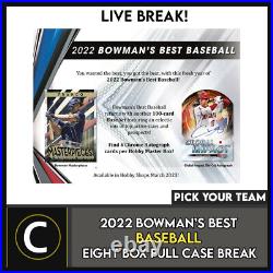 2022 Bowan's Best Baseball 8 Box (full Case) Break #a1715- Pick Your Team