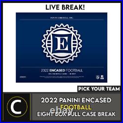 2022 Panini Encased Football 8 Box (full Case) Break #f1172 Pick Your Team