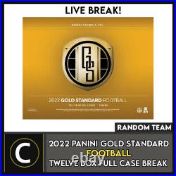 2022 Panini Gold Standard Football 12 Box (full Case) Break #f984 Random Teams