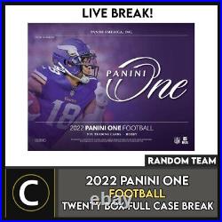 2022 Panini One Football 20 Box (full Case) Break #f1162 Random Teams