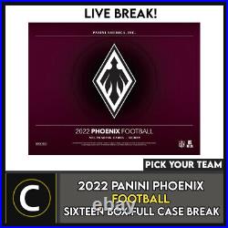 2022 Panini Phoenix Football 16 Box (full Case) Break #f1107 Pick Your Team