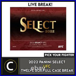 2022 Panini Ufc Select 12 Box (full Case) Break #n079 Pick Your Fighter