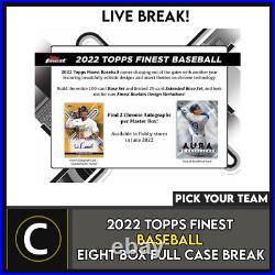 2022 Topps Finest Baseball 8 Box (full Case) Break #a1658 Pick Your Team