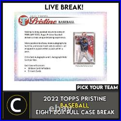 2022 Topps Pristine Baseball 8 Box (full Case) Break #a1484 Pick Your Team