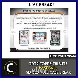 2022 Topps Tribute Baseball 6 Box (full Case) Break #a1443 Pick Your Team