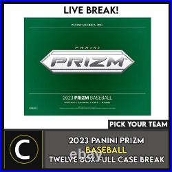 2023 Panini Prizm Baseball 12 Box (full Case) Break #a2026 Pick Your Team
