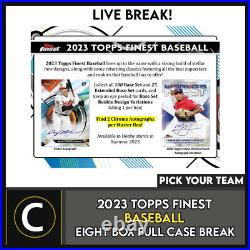 2023 Topps Finest Baseball 8 Box (full Case) Break #a2023 Pick Your Team