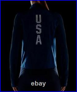 $250 Nike Flex Team USA Olympics Full-Zip Reflective Running Jacket Womens Sz XS