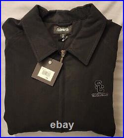 ASHWORTH USC TROJANS Golf Team Jacket Full Zip Black/Charcoal XL NWT