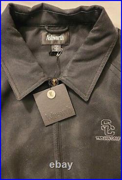 ASHWORTH USC TROJANS Golf Team Jacket Full Zip Black/Charcoal XL NWT