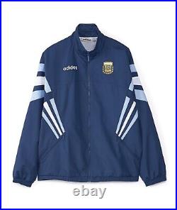 Adidas Argentina Soccer Team 1994 Retro Woven Track Jacket Classics Top Men Size