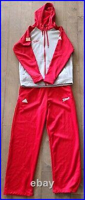 Adidas Climawarm Team Issue TOTINOS PIZZA Full Zip Hoodie & Pants Size L